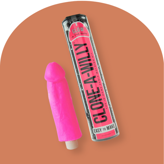 Clone-A-Willy Vibrator (Glow in the Dark Hot Pink)
