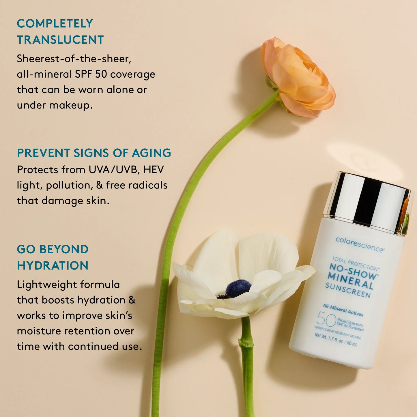 Enviroscreen® Protection No-Show™ Mineral Sunscreen SPF 50
