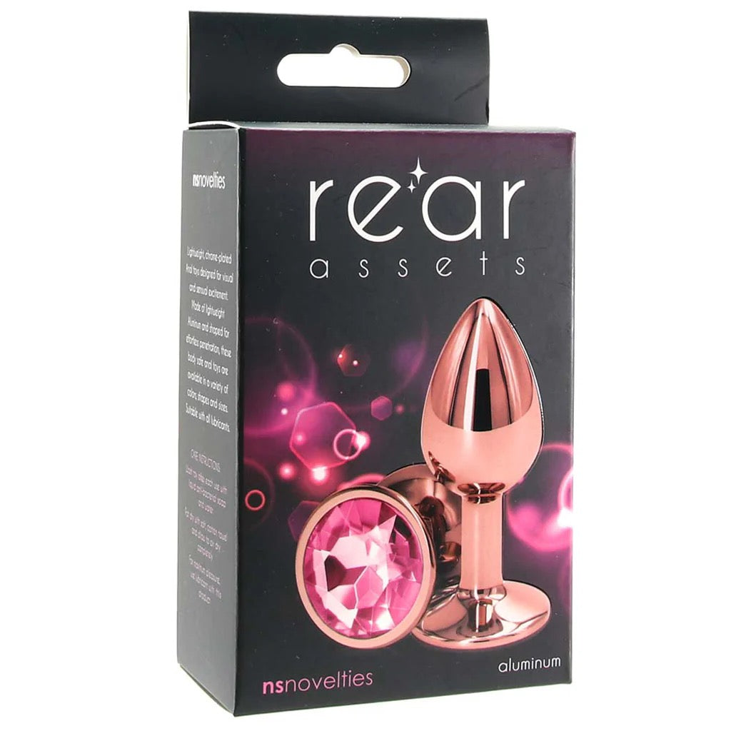 Butt Plug - Rose Gold with Pink Gem