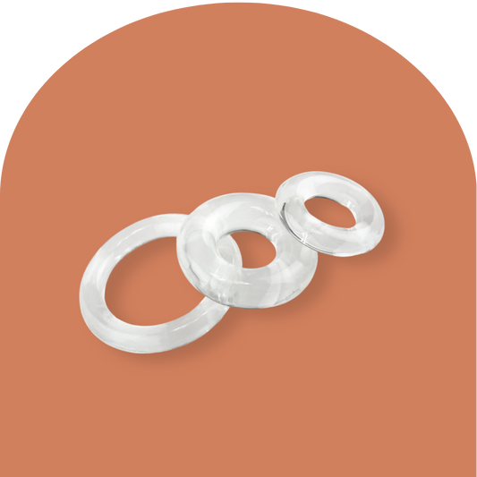 RingO X3 Super Stretchy Erection Rings (Clear)