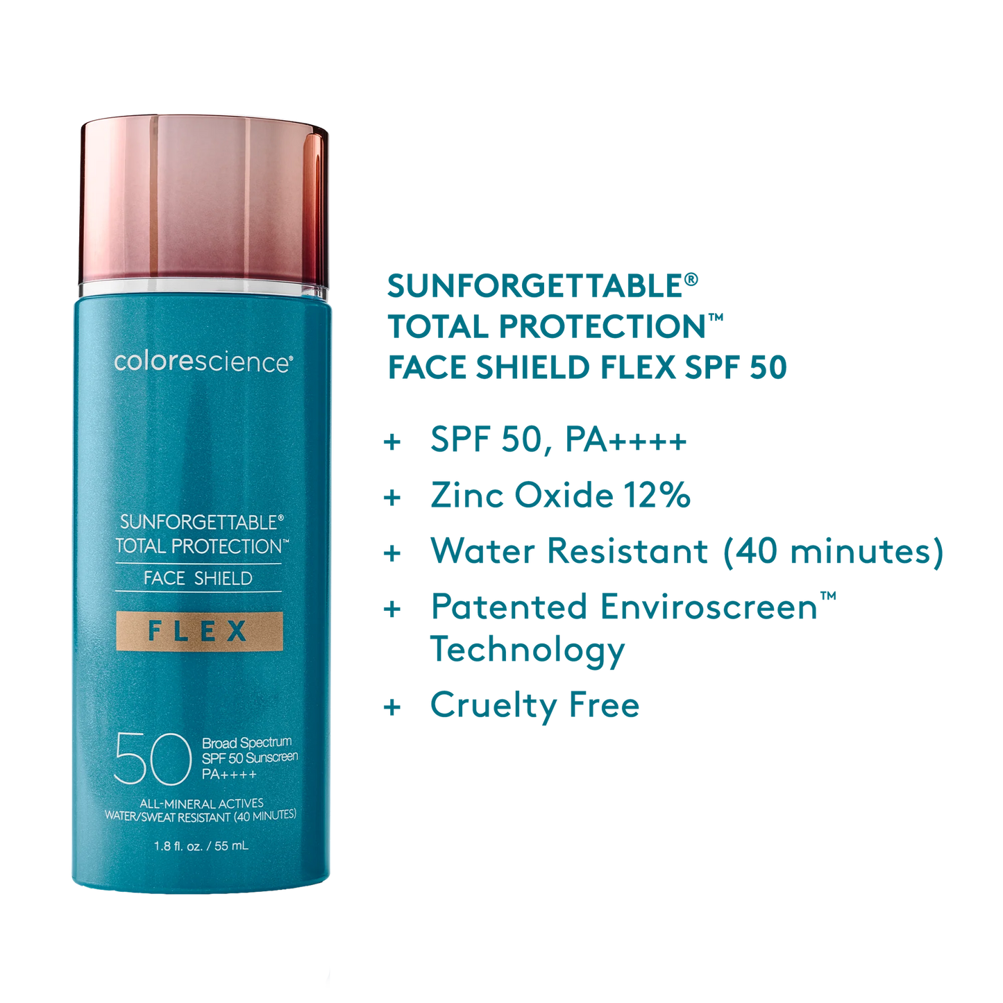 Sunforgettable® Enviroscreen® Protection Face Shield Flex SPF 50 (Deep)