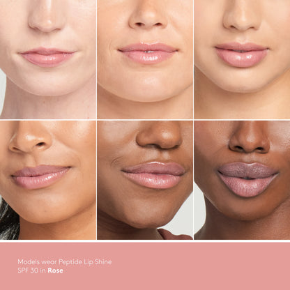 Peptide Lip Shine SPF 30 (Rose)