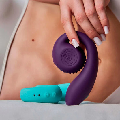 Snail Gizi Dual G-Spot Vibrator (Teal)