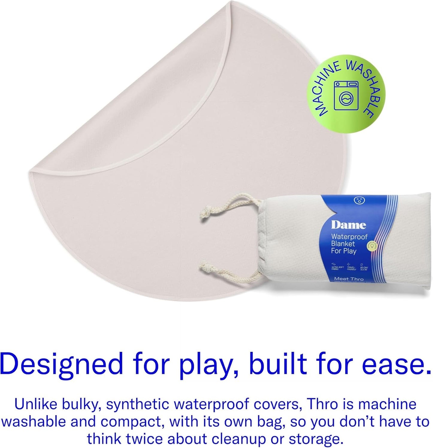 Thro Waterproof Sex Blanket (Oat)