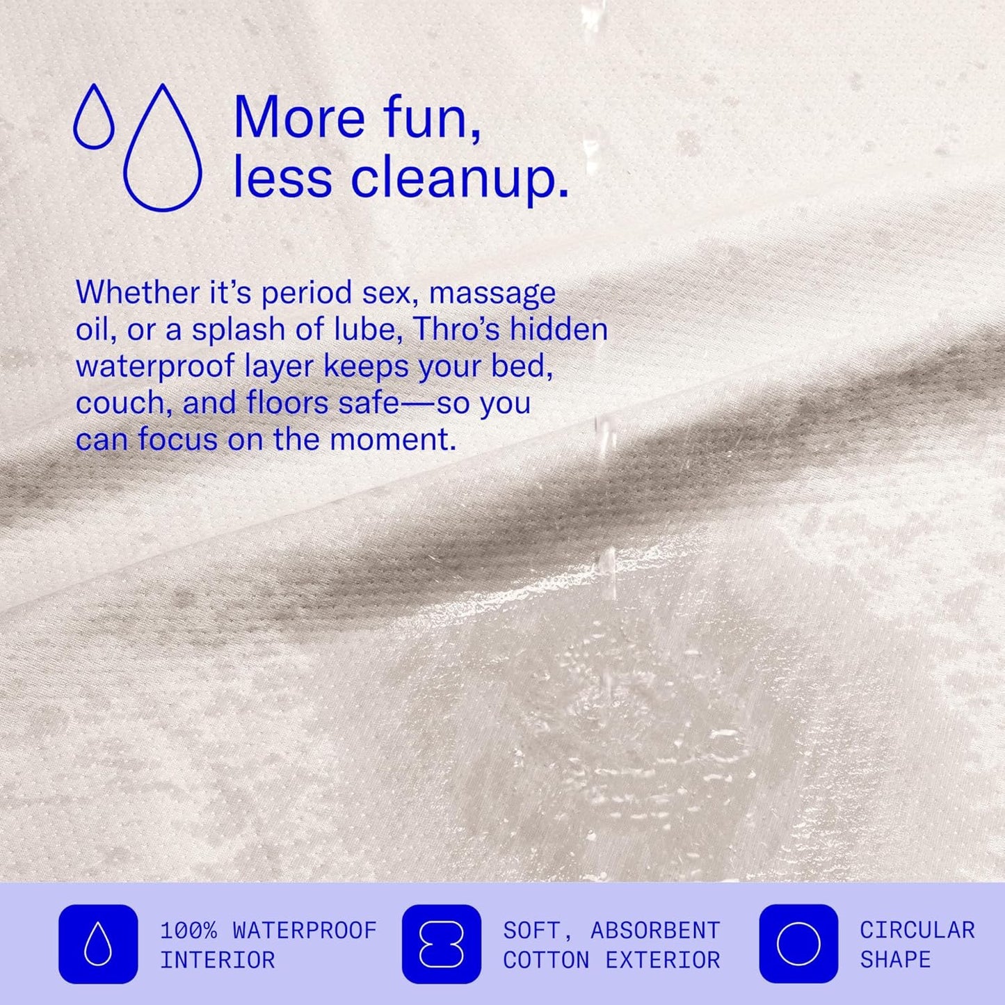 Thro Waterproof Sex Blanket (Oat)