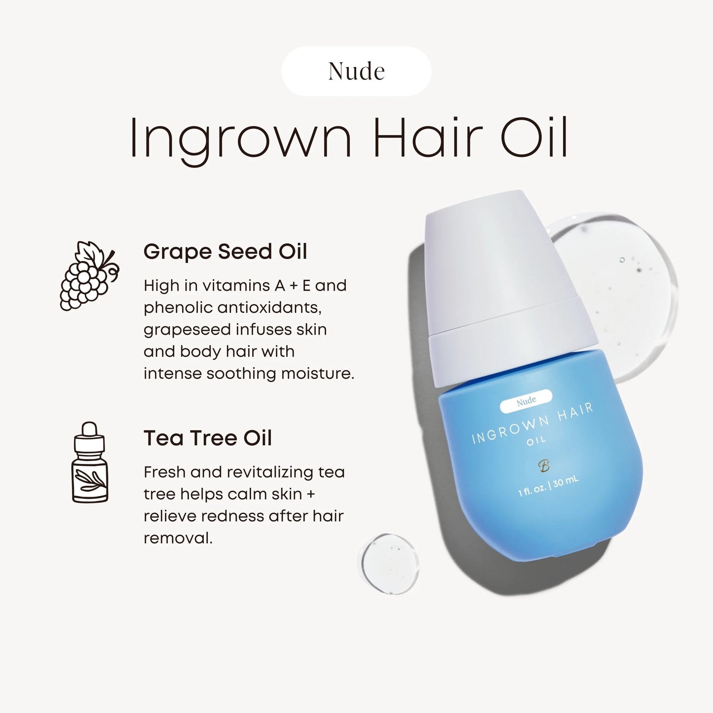 Nude Ingrown Treatment Oil