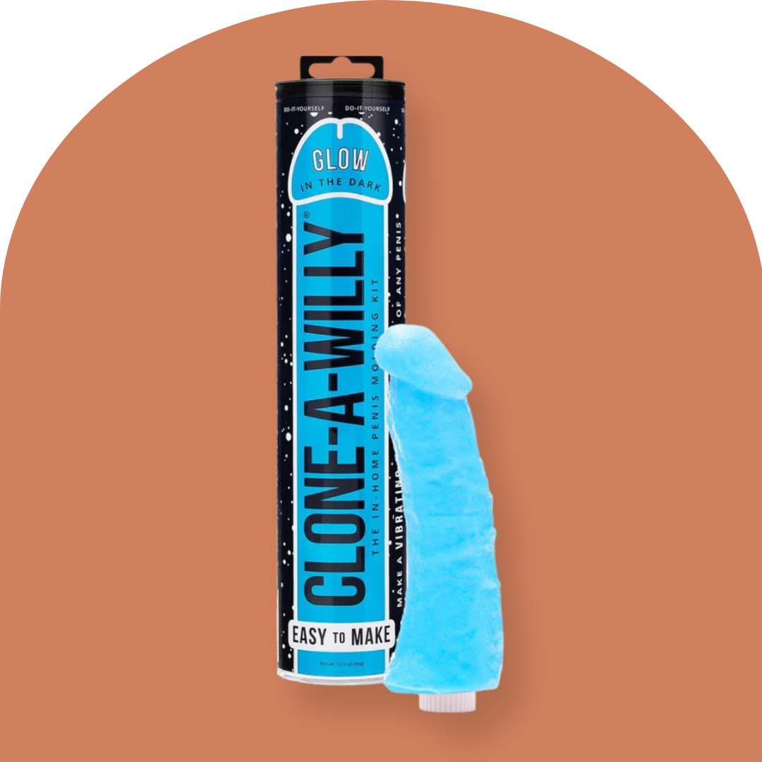 Clone-A-Willy Vibrator (Glow in the Dark Blue)