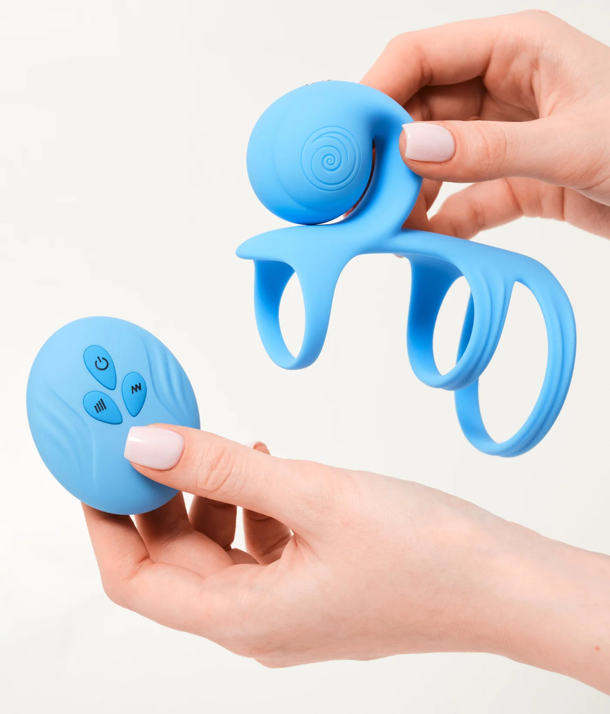 Snail Jovi Arc Couples Ring (Blue Haze)