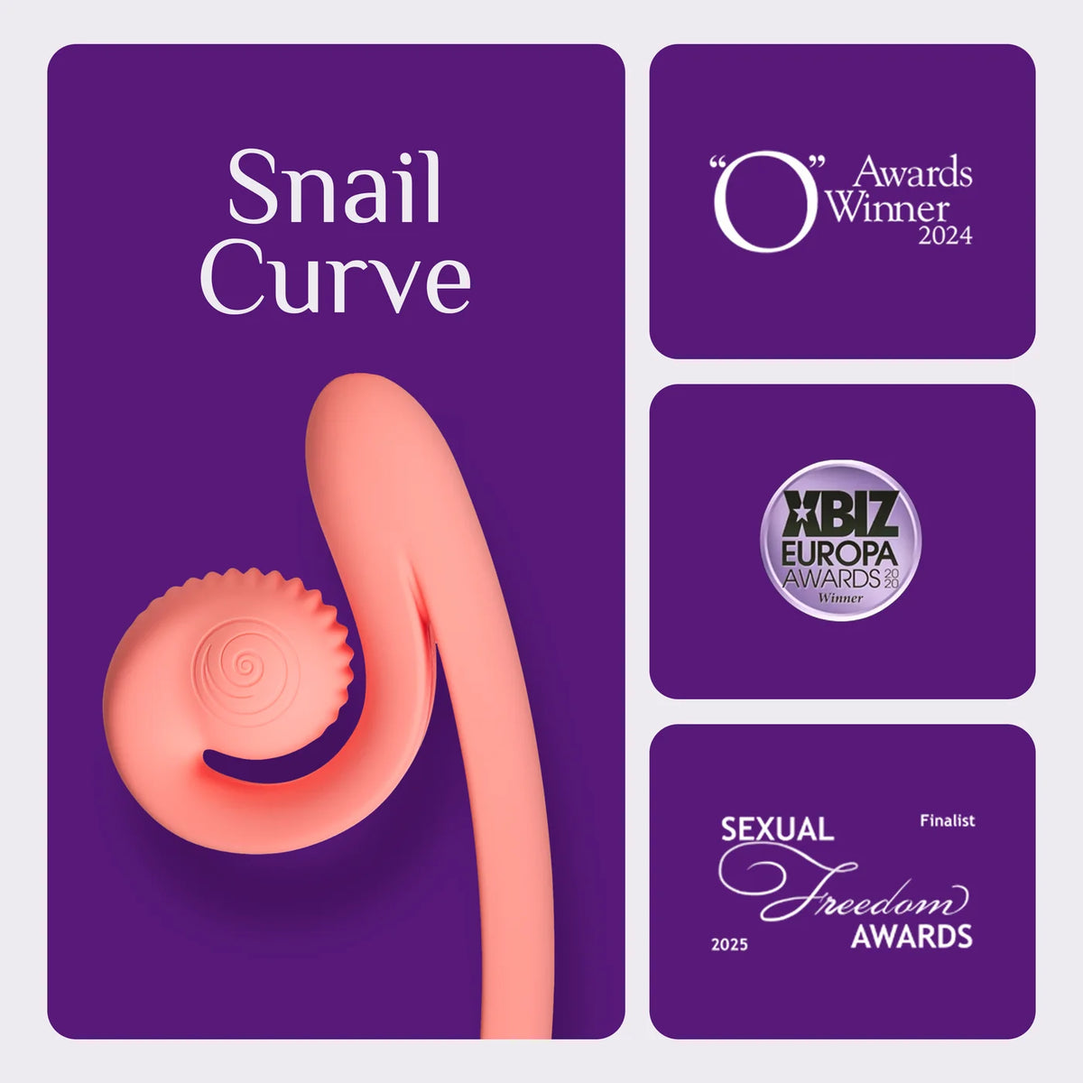 Snail Curve Dual Stimulator (Black)