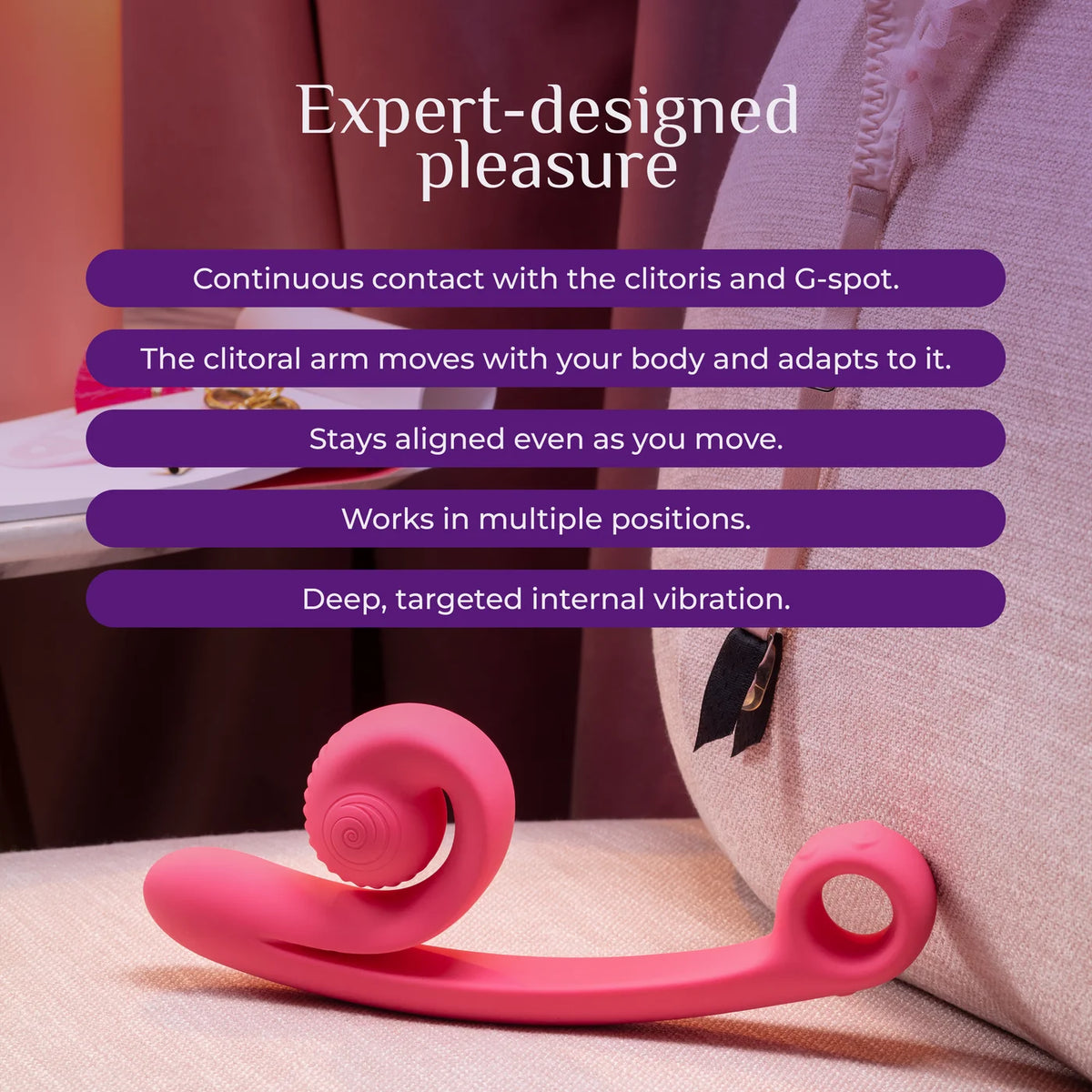 Snail Curve Dual Stimulator (Black)